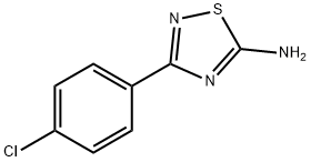 5-Amino-3-(4-chlorophenyl)-1,2,4-thiadiazole Struktur