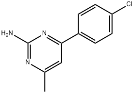 4-(4-CHLOROPHENYL)-6-METHYLPYRIMIDIN-2-AMINE Struktur