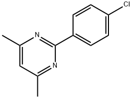 2-(4-CHLOROPHENYL)-4,6-DIMETHYLPYRIMIDINE Struktur