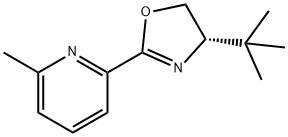 (S)-2-[4-(1,1-Dimethylethyl)-4,5-dihydro-2-oxazolyl]-6-methylpyridine Struktur