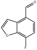 4-Benzofurancarboxaldehyde,  7-fluoro- Struktur