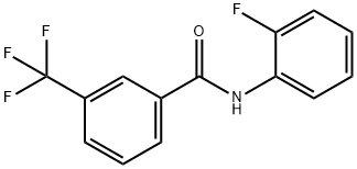 N-2-FLUOROPHENYL-3-(TRIFLUOROMETHYL)BENZAMIDE Struktur