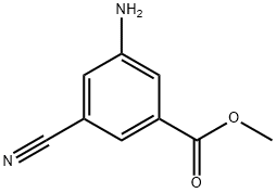 3-AMINO-5-CYANO-BENZOIC ACID METHYL ESTER Struktur