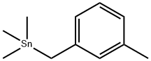 Trimethyl[(3-methylphenyl)methyl]stannane Struktur