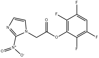 2-Nitro-1H-imidazole-1-acetic acid 2,3,5,6-tetrafluorophenyl ester Struktur