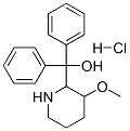 (3-methoxy-2-piperidyl)-diphenyl-methanol hydrochloride Struktur