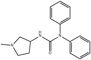 3-(1-Methyl-3-pyrrolidinyl)-1,1-diphenylurea Struktur