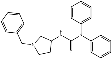 3-(1-Benzylpyrrolidin-3-yl)-1,1-diphenylurea Struktur