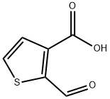 2-Formyl-3-thiophenecarboxylic acid Struktur