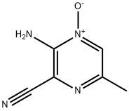 2-AMINO-3-CYANO-5-METHYLPYRAZINE 1-OXIDE Struktur