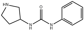 1-Phenyl-3-(pyrrolidin-3-yl)urea Struktur