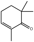 2,6,6-trimethylcyclohex-2-en-1-one  Struktur