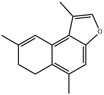 6,7-Dihydro-1,5,8-trimethylnaphtho[2,1-b]furan Struktur