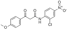 alpha-(4-Methoxybenzoyl)-2-chloro-4-nitroacetanilide Struktur