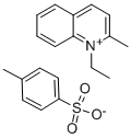 1-ethyl-2-methylquinolinium toluene-p-sulphonate Struktur