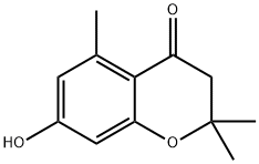 7-HYDROXY-2,2,5-TRIMETHYL-2,3-DIHYDRO-4H-CHROMEN-4-ONE Struktur