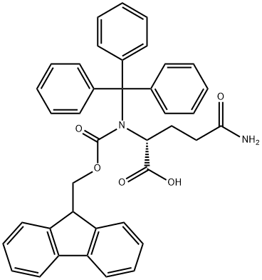 N-Fmoc-N'-trityl-D-glutamine Struktur