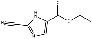 1H-Imidazole-4-carboxylicacid,2-cyano-,ethylester(9CI) Struktur