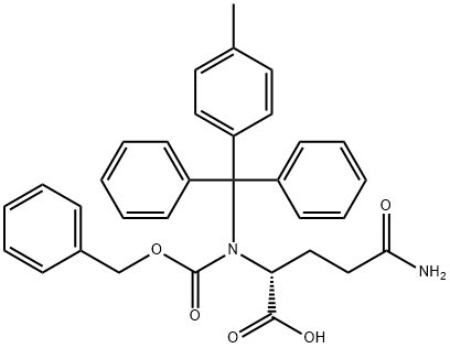 Z-D-GLN(MTT)-OH Struktur