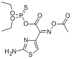 4-THIAZOLEACETICACID,ALPHA-[(ACETYLOXY)IMINO]-2-AMINO-,O,O-DIETHYLHYDROGENPHOSPHOROTHIOATE,(Z)-???????