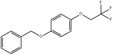 1-(BENZYLOXY)-4-(2,2,2-TRIFLUOROETHOXY)BENZENE Struktur