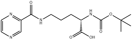 BOC-ORN(PYRAZINYLCARBONYL)-OH Struktur