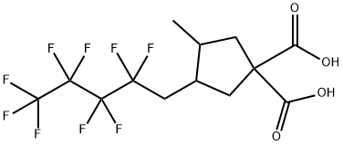 3-(1H,1H-NONAFLUOROPENTYL)-4-METHYLCYCLOPENTANE-1,1-DICARBOXYLIC ACID price.