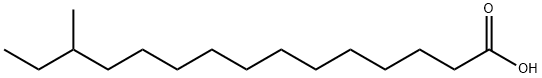 13-METHYLPENTADECANOIC ACID Struktur