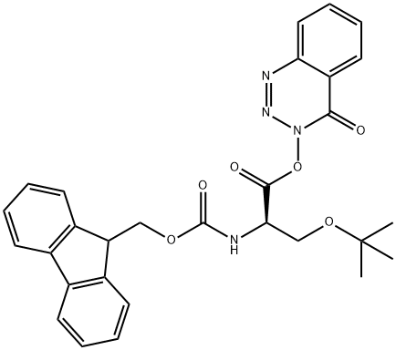 FMOC-D-SER(TBU)-ODHBT Struktur