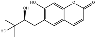 6-[(S)-2,3-Dihydroxy-3-methylbutyl]-7-hydroxycoumarin Struktur