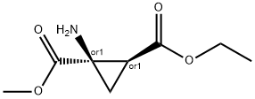 1,2-Cyclopropanedicarboxylicacid,1-amino-,2-ethyl1-methylester,cis-(9CI) Struktur