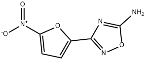 3-(5-Nitro-2-furyl)-5-amino-1,2,4-oxadiazole Struktur