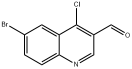 6-BROMO-4-CHLOROQUINOLINE-3-CARBALDEHYDE Struktur