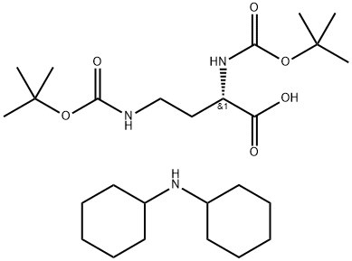 BOC-DAB(BOC)-OH DCHA Struktur