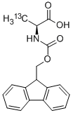 L-ALANINE-N-FMOC (3-13C) Struktur