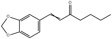 1-(3,4-Methylenedioxyphenyl)-1-hepten-3-one Structure