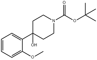 1-BOC-4-(2-METHOXYPHENYL)-4-HYDROXYPIPERIDINE Struktur