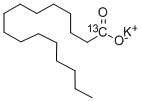 PALMITIC-1-13C ACID, POTASSIUM SALT Struktur