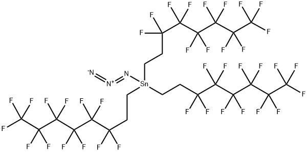 TRIS(1H,1H,2H,2H-PERFLUOROOCTYL)TIN AZIDE Struktur