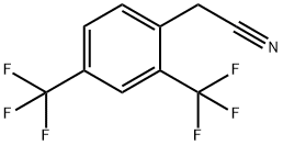 2,4-Bis(Trifluoromethyl)Phenylacetonitrile Struktur