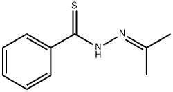 Thiobenzoic acid N'-isopropylidene hydrazide Struktur