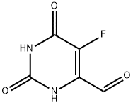 4-Pyrimidinecarboxaldehyde, 5-fluoro-1,2,3,6-tetrahydro-2,6-dioxo- Struktur