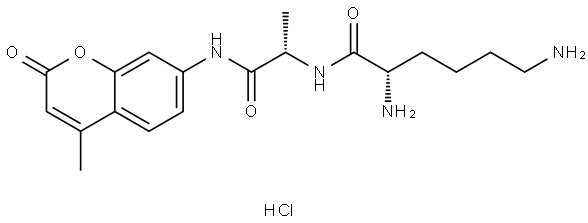 H-LYS-ALA-AMC HCL Struktur