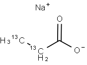 SODIUM PROPIONATE-2,3-13C2, 99 ATOM % 13 C Struktur