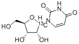 URIDINE (RIBOSE-1-13C) Struktur