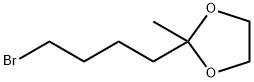 2-(4-Bromobutyl)-2-methyl-1,3-dioxolane Struktur