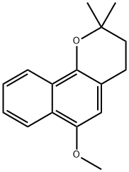 6-METHOXY-2,2-DIMETHYL-3,4-DIHYDRO-2H-BENZO[H]CHROMENE Struktur