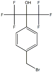 2-[4-(Bromomethyl)phenyl]-1,1,1,3,3,3-hexafluoropropan-2-ol Struktur