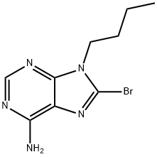 8-BROMO-9-BUTYL-9H-PURIN-6-YLAMINE Struktur