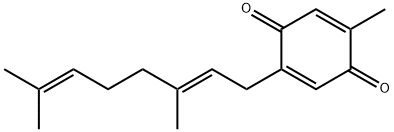 2-Methyl-5-[(2E)-3,7-dimethyl-2,6-octadienyl]-2,5-cyclohexadiene-1,4-dione Struktur